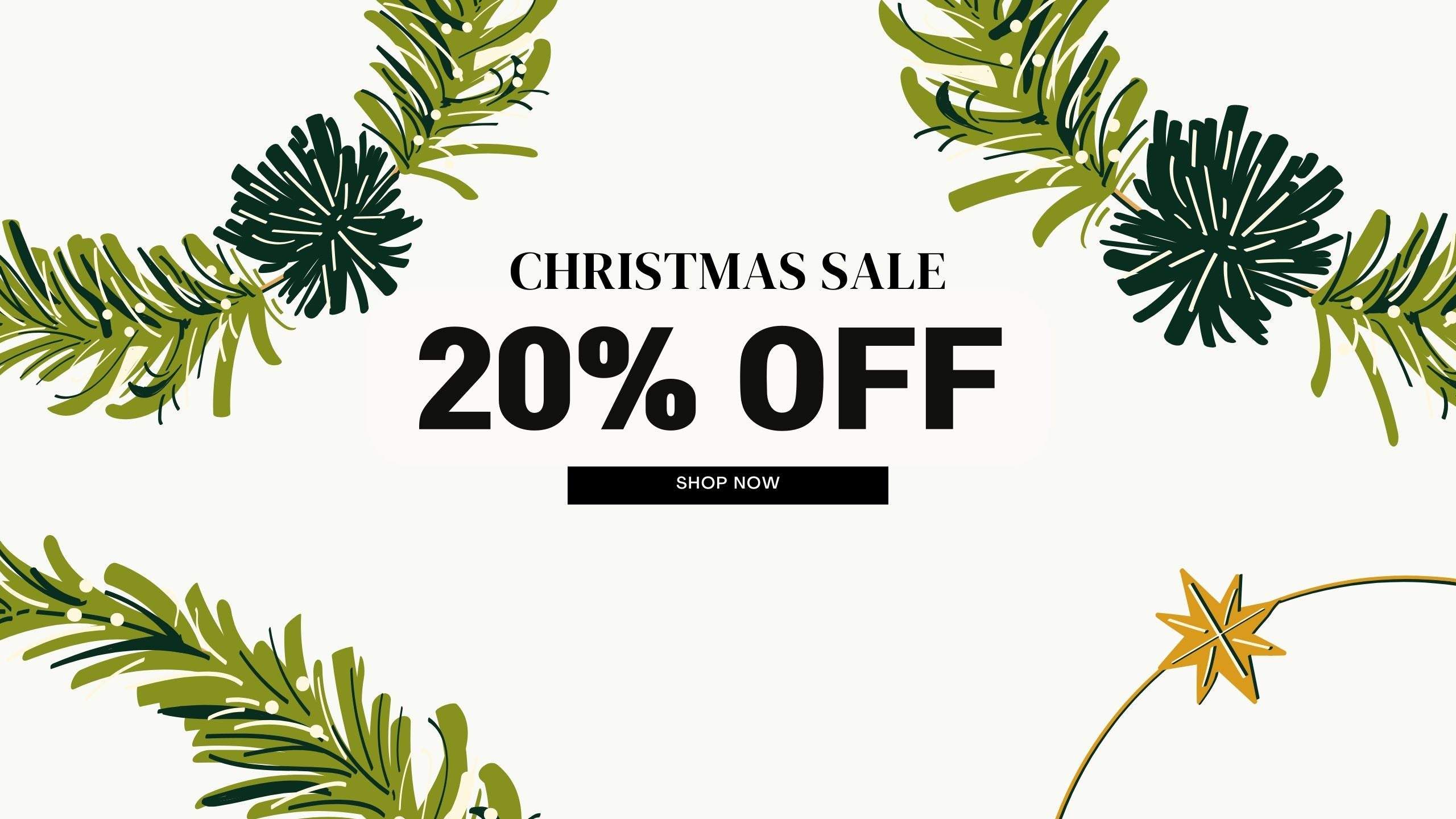 Christmas Sale Starts NOW! ﹣20% OFF