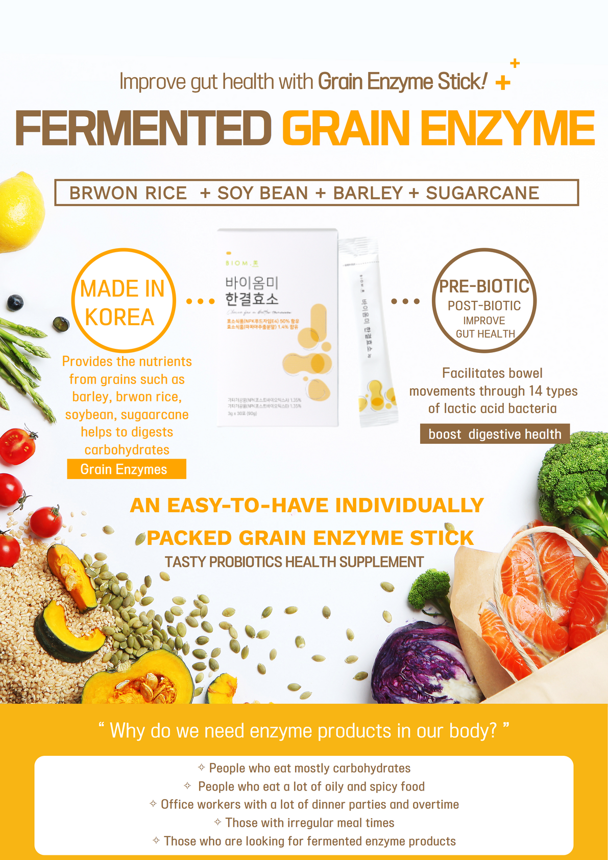 Fermented Grain Enzyme Supplement 