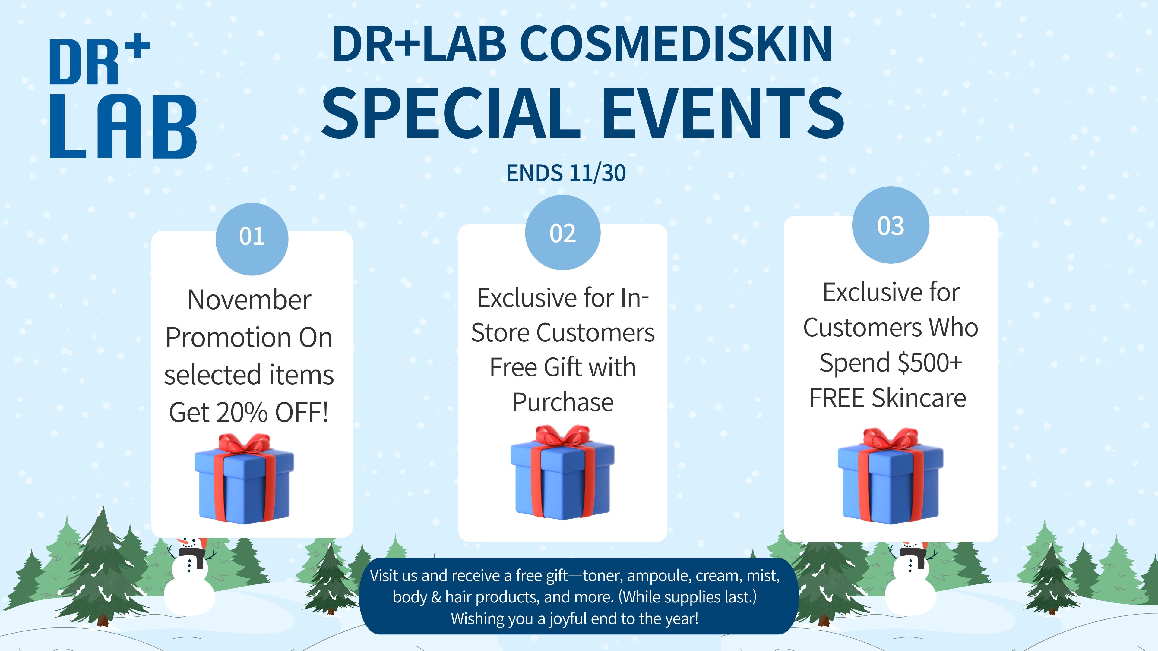 🎉 Thanksgiving Appreciation Promotion 🎉 – Dr+Lab Cos-Medi-Skin