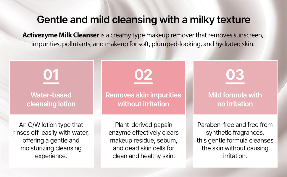 DR+LAB Activezyme Milk Cleanser